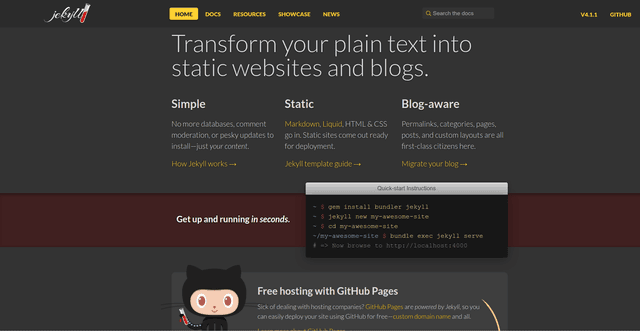 Kinh nghiệm tạo website cá nhân với Jekyll