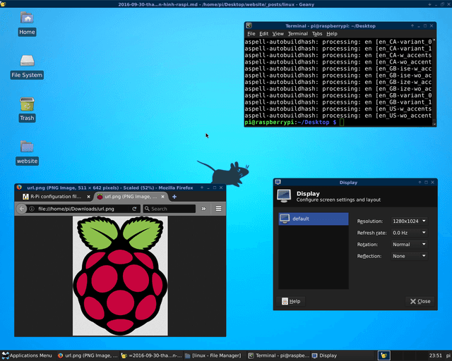 Thay đổi độ phân giải màn hình Raspberry Pi