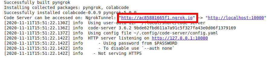 Link ngrok cho VS Code
