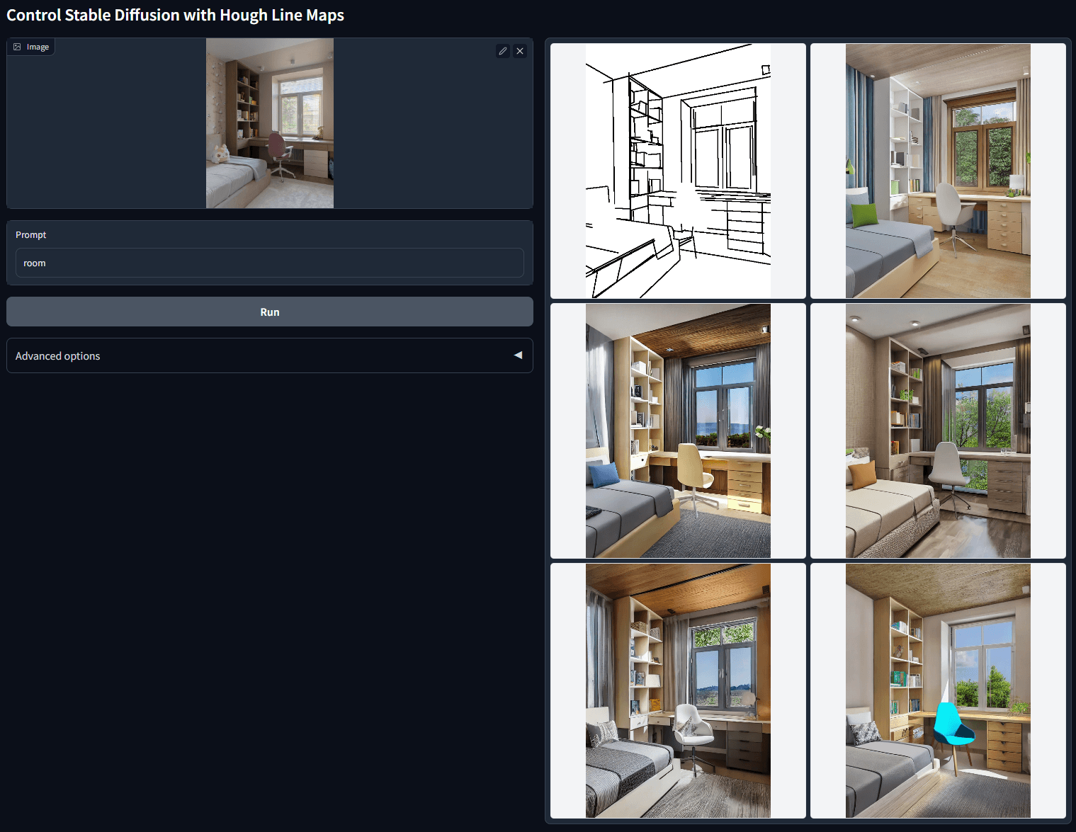 Example result of ControlNet