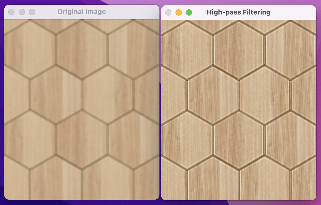 High-pass filtering