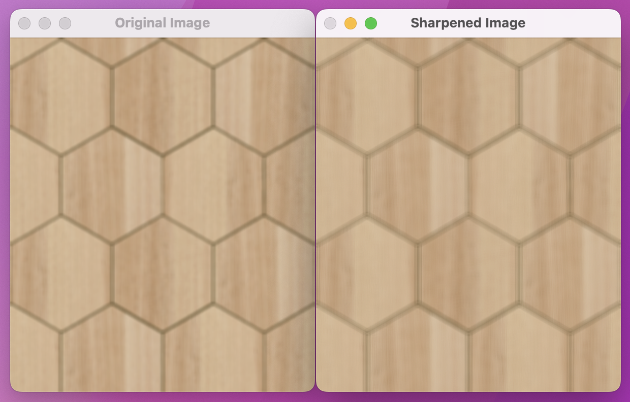 Laplacian Sharpening