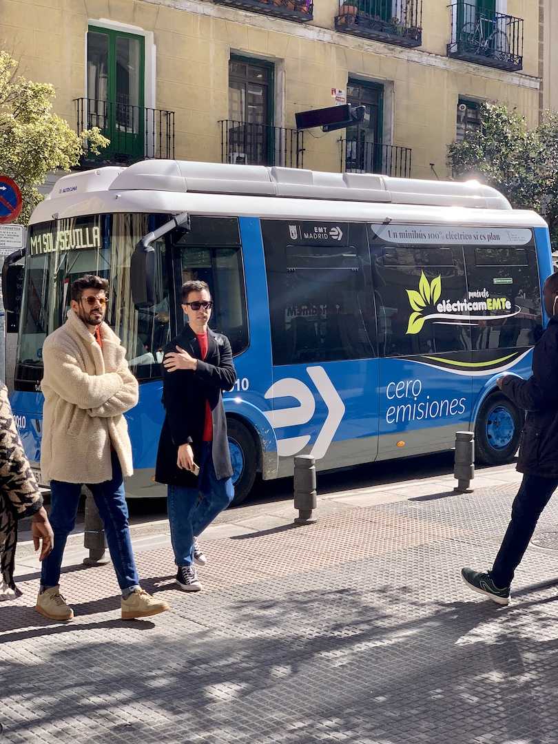 A street scene with a bus and pedestrians — the kind of image we will process throughout this course
