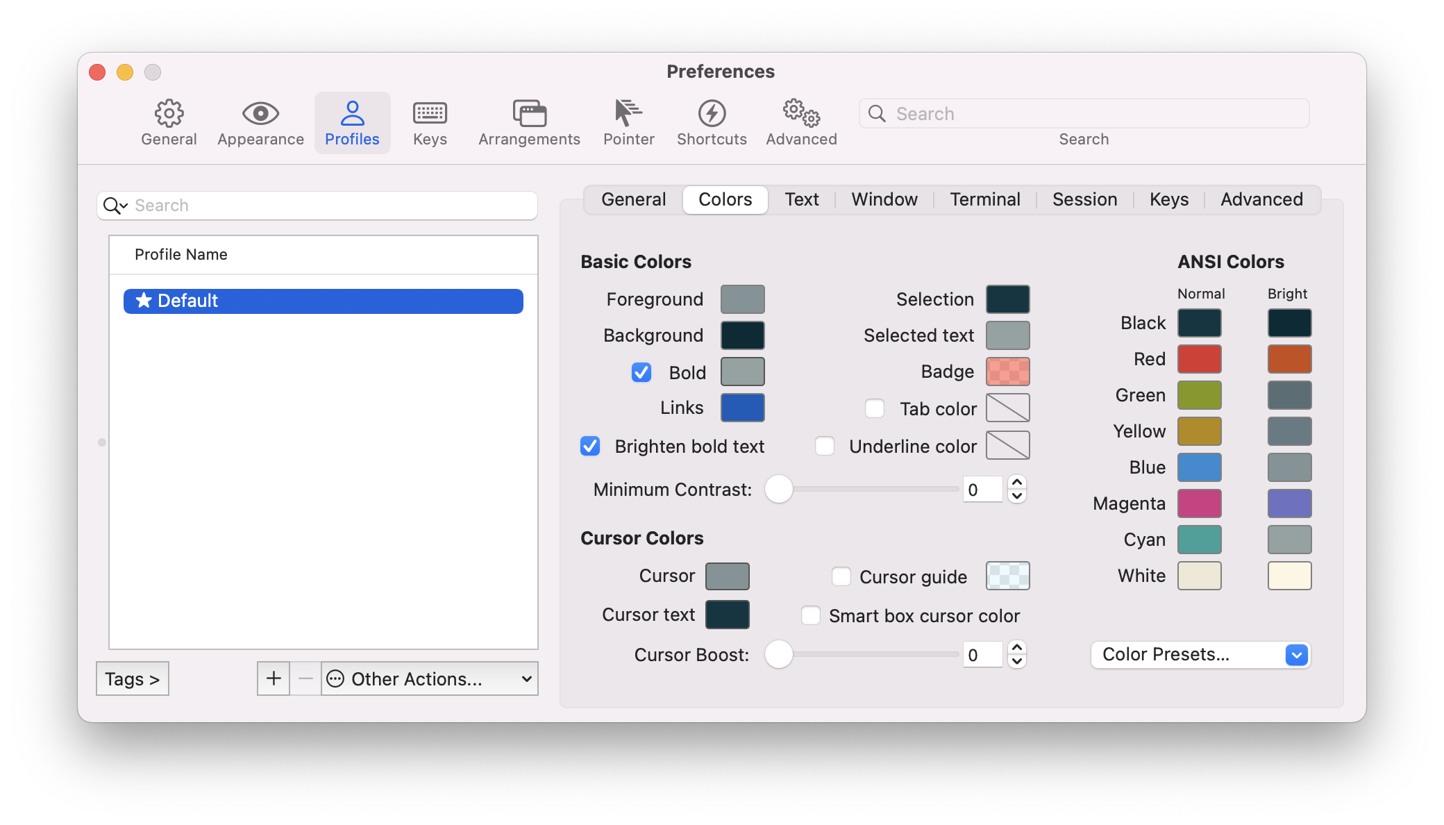 iTerm2 Preferences